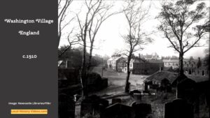 Old photo of Washington Village in North East England, taken around 1910