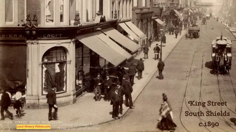 old photo of King Street South Shields c.1890