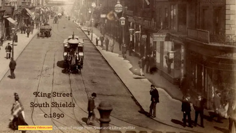 old photo of King Street South Shields c.1890