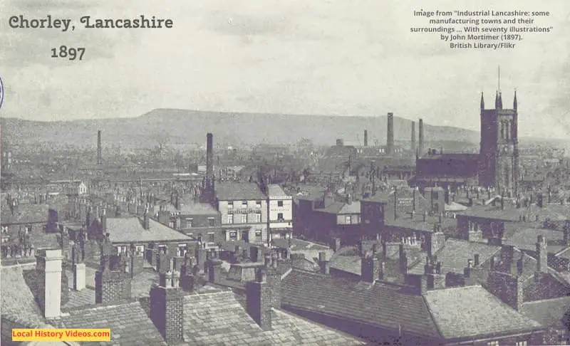 Old photo of Chorley Lancashire England 1897