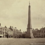 Old photo of the Market Place at Ripon North Yorkshire England