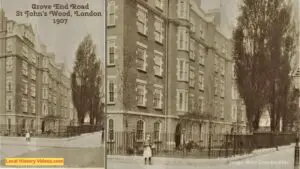 Old postcard of Grove End Road St John's Wood London England 1907
