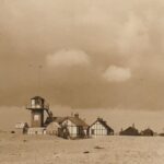 Old photo postcard of Dungeness 1945