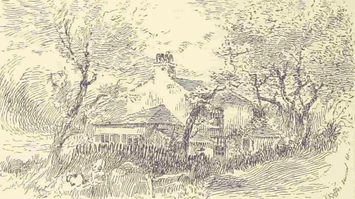 old picture of Lower Lodge Farm Toxteth published in 1888