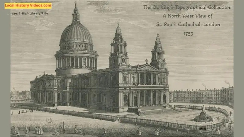 A North West View of St. Paul's Cathedral, London 1753