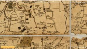 Old map of South Ockenden and North Ockenden Essex England published 1790