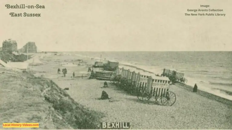 Old photo cigarette card of Bexhill-on-Sea East Sussex England