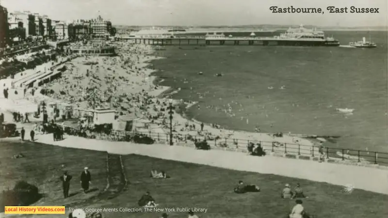 Old photo cigarette card of Eastbourne East Sussex