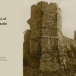Old photo cigarette card of Lewes Castle East Sussex England UK