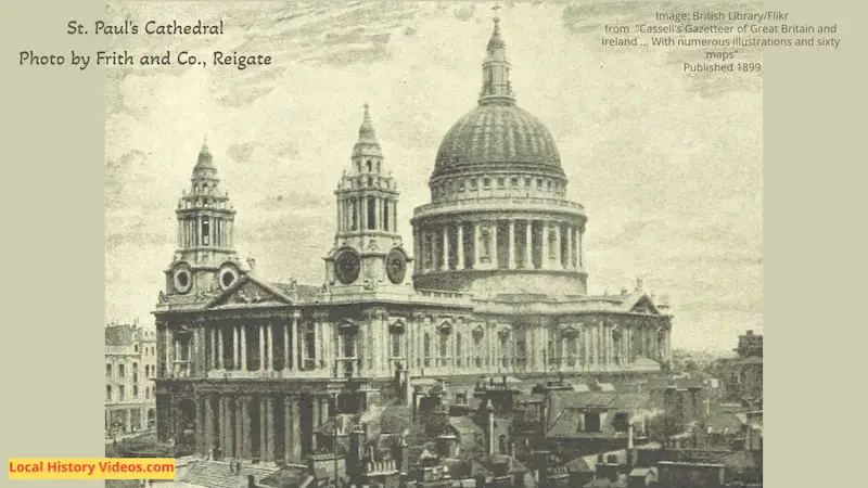 Old photo of St Pauls Cathedral 1899