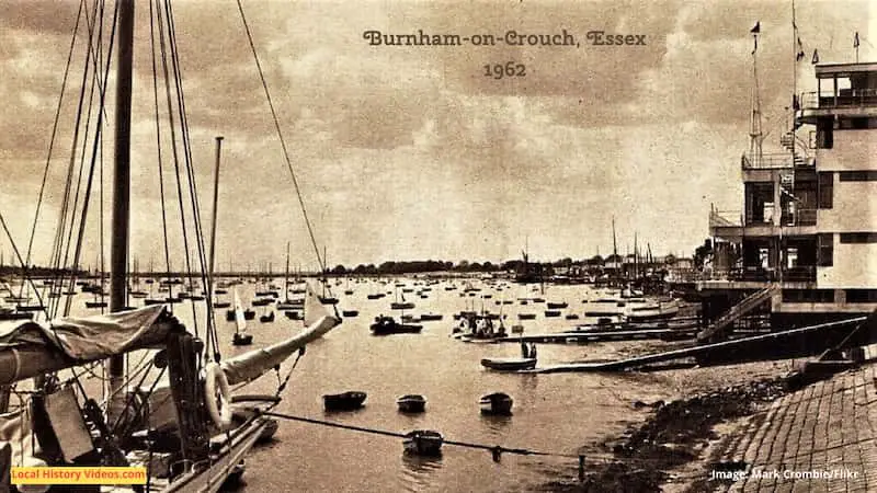 Old photo postcard of Burnham-on-Crouch Essex 1962
