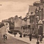 Old photo postcard of Claremont Road in Seaford East Sussex 1906