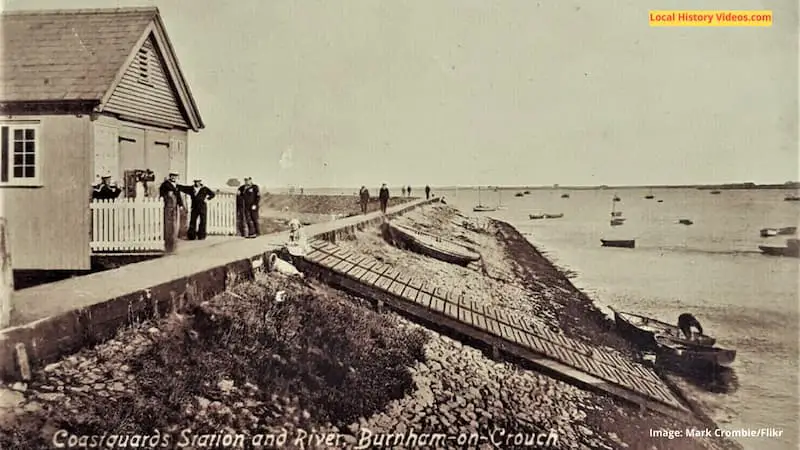 Old photo postcard of Coastguard Station Burnham-on-Crouch Essex