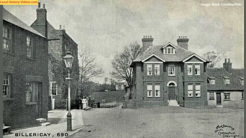 Old photo postcard of Edwardian Billericay Essex