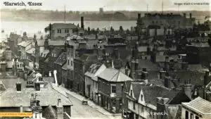 Old photo postcard of Harwich Essex