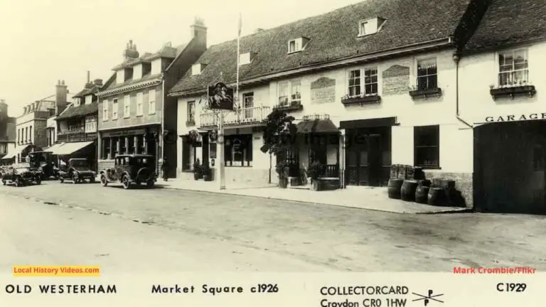 Old photo postcard of Market Square Westerham Kent c1926
