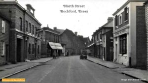 Old photo postcard of North Street Rochford Essex England UK