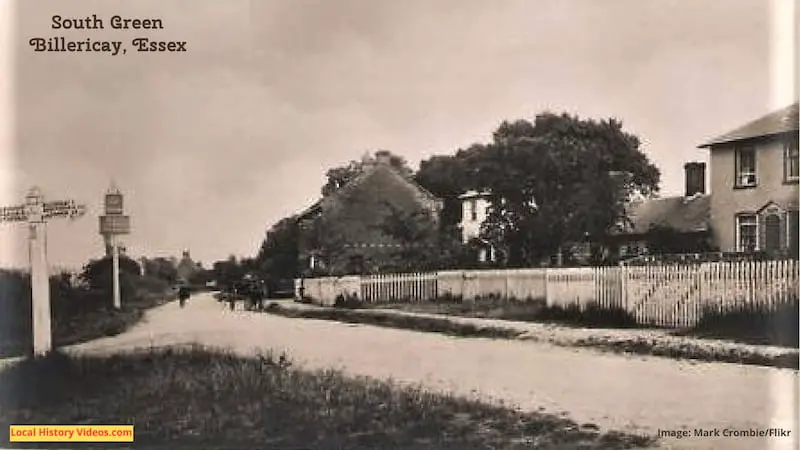 Old photo postcard of South Green Billericay Essex