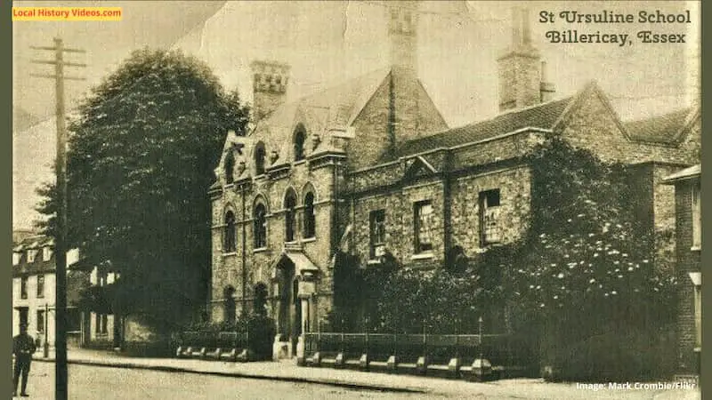 Old photo postcard of St Ursuline School Billericay Essex
