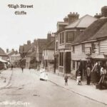 Old photo postcard of the High Street, Cliffe