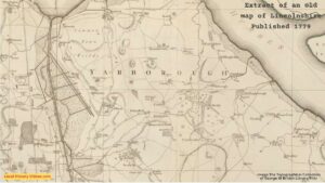 Extract of an Old map of Lincolnshire published 1779 showing Immingham