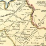 Extract of an old map of Cambridgeshire published 1842 showing March