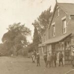 Old photo postcard of New Road Ascot Berkshire England 1882