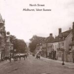 Old photo postcard of North Street Midhurst Sussex England