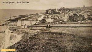 Old photo postcard of Rottingdean East Sussex England