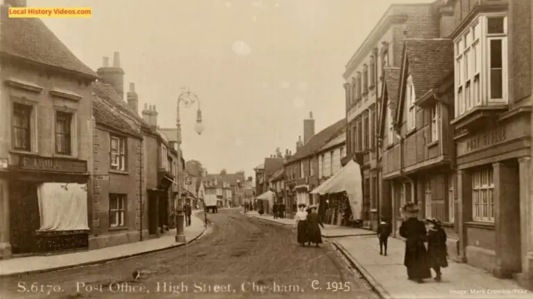 Old photo postcard of the Post Office High Street Chesham Buckinghamshire 1915