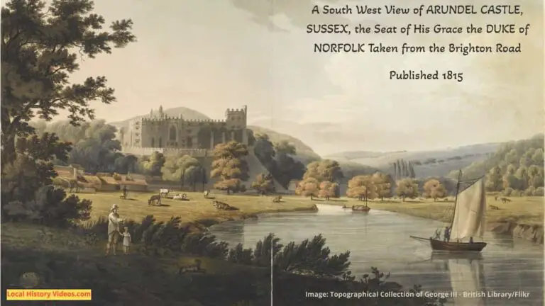 Old picture of Arundel Castle Sussex published in 1815