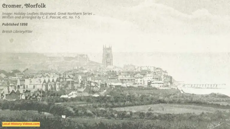 Old photo of Cromer Norfolk England published in 1898