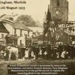Old photo of Hingham Norfolk England 1913