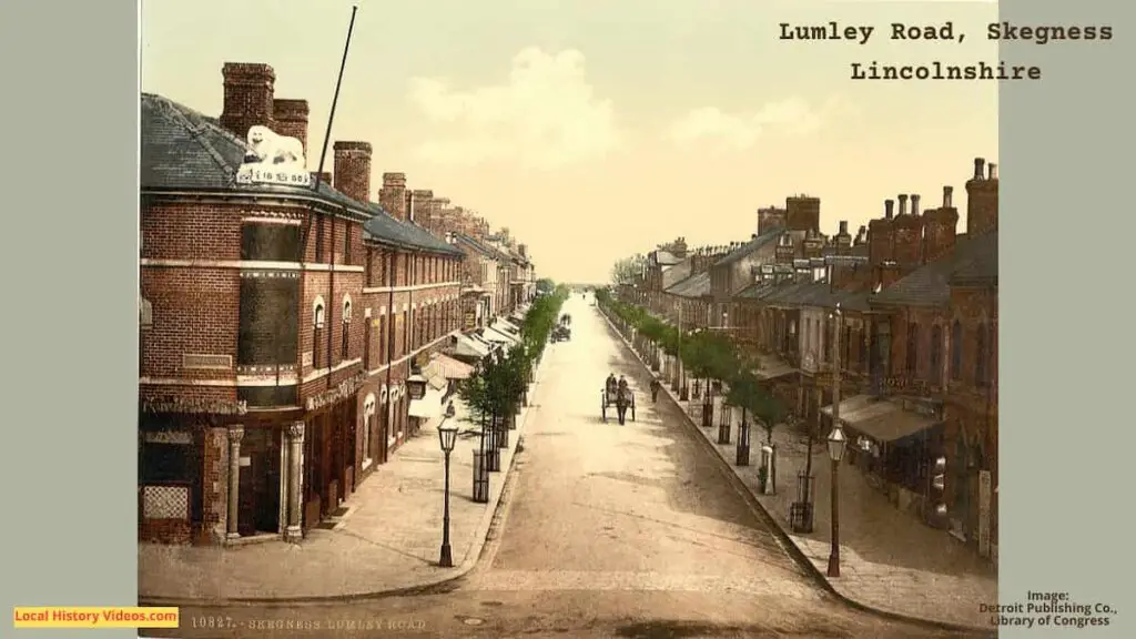 Old photo of Lumley Road Skegness Lincolnshire England circa 1900