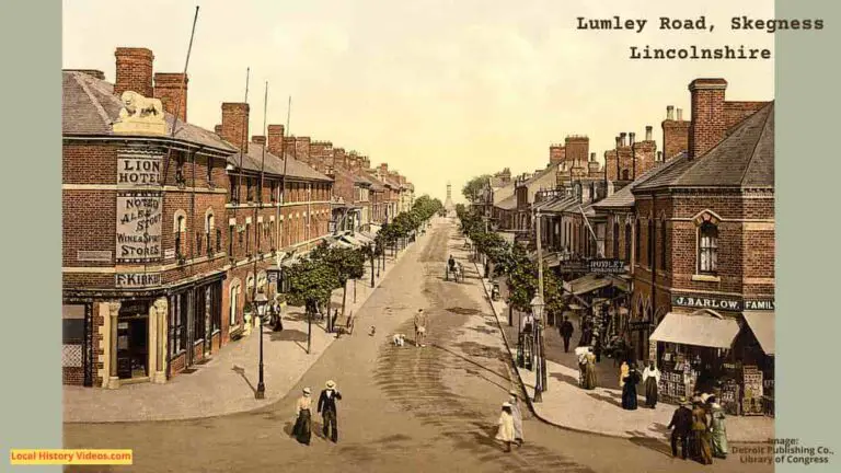 Old photo of the junction at Lumley Road Skegness Lincolnshire England circa 1900