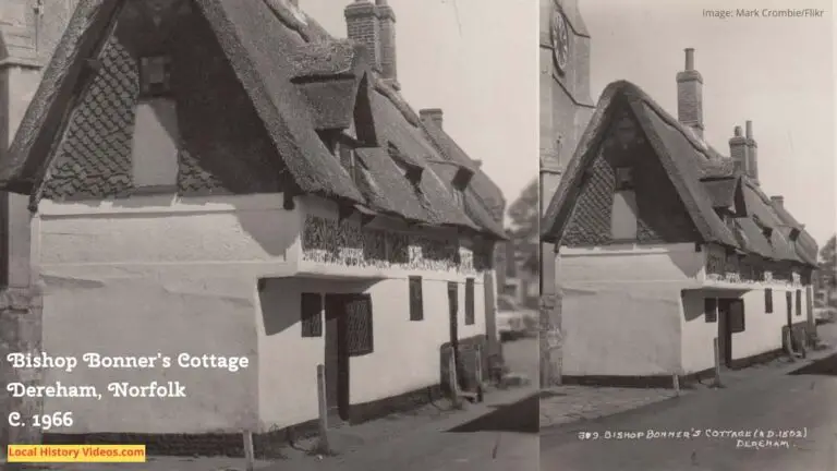 Old photo postcard of Bishop Bonner's Cottage Dereham Norfolk England circa 1966