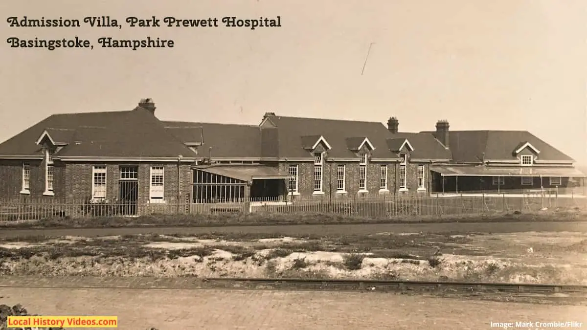 Old photo postcard of Park Prewett Hospital Basingstoke Hampshire England