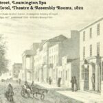 Old picture of Bath Street Leamington Spa Warwickshire 1822