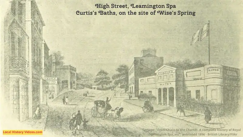 Old picture of High Street Leamington Spa Warwickshire