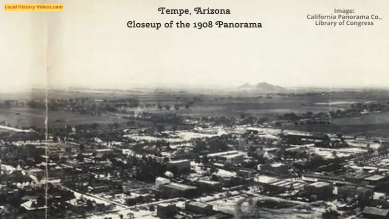 Closeup of the panorama of Tempe Arizona 1908
