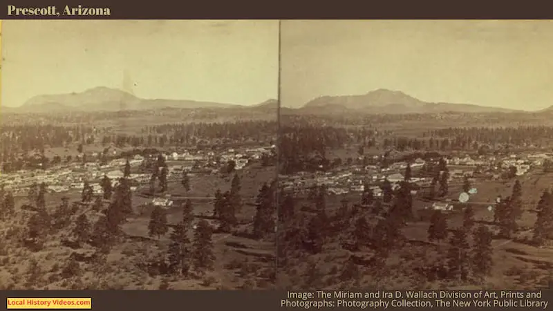 Early photo of Prescott Arizona