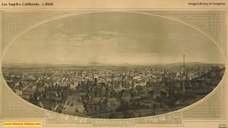 Old picture of Los Angeles California circa 1888