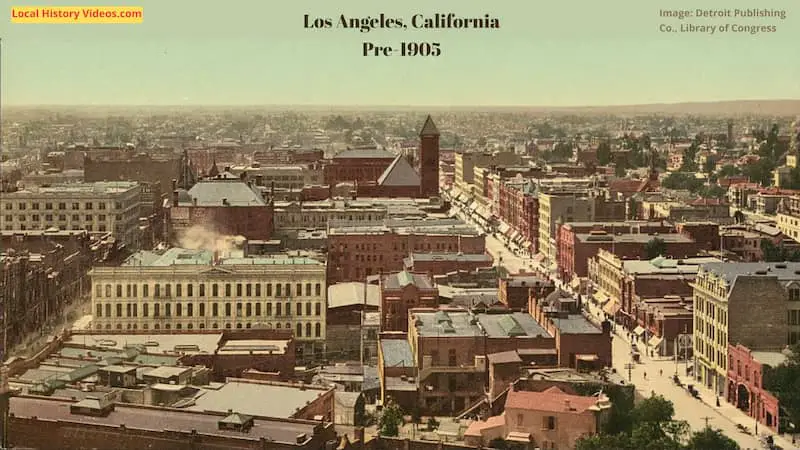 Panorama of Los Angeles California pre1905