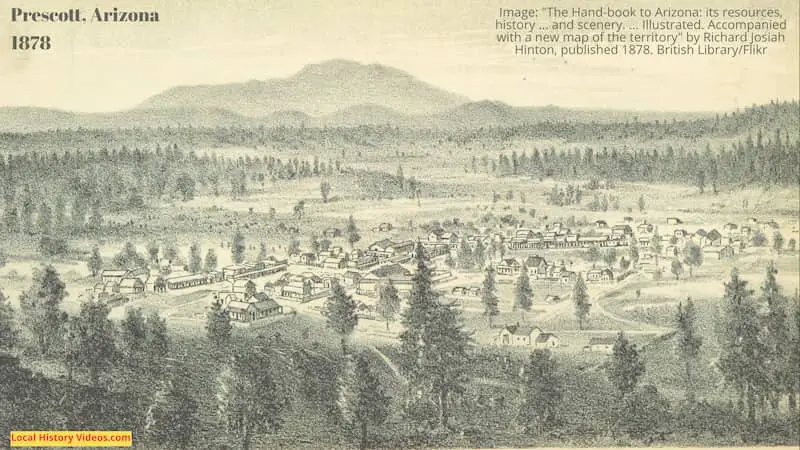 Old picture of Prescott Arizona 1878