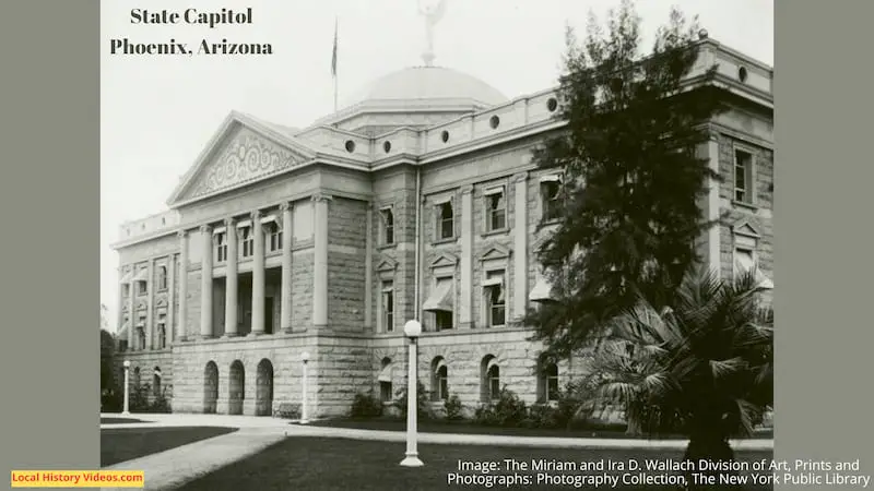 Old photo of the State Capitol, Phoenix, Arizona