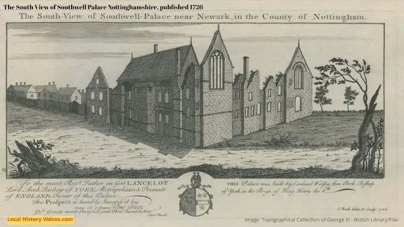 The South View of Southwell Palace Nottinghamshire, published 1726