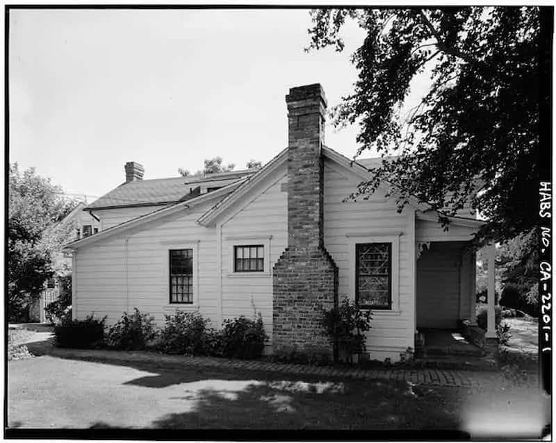 Old Photo of the Luther Burbank House, 200 Santa Rosa Avenue, Santa Rosa, Sonoma County, CA