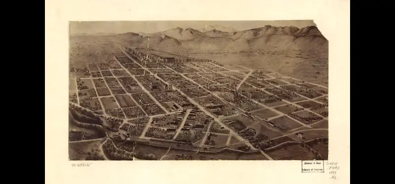 Old image of Fort Collins, Colorado, 1899