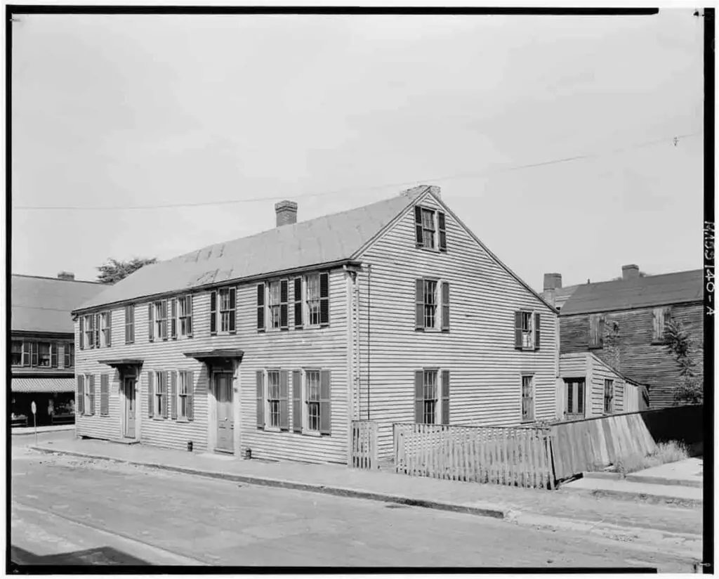 Old photo of the Charles Stockman House, 31-33 Winter Street, Newburyport, Essex County, MA