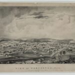 Old picture of a view from Union Hill of Worcester, Mass